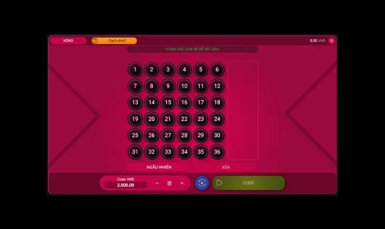 Hé Lộ Cách Chơi Game Nhanh Keno Tại Fun88 Trúng Đậm Mỗi Ngày 2 Giao diện chơi game nhanh Keno Tại Fun88