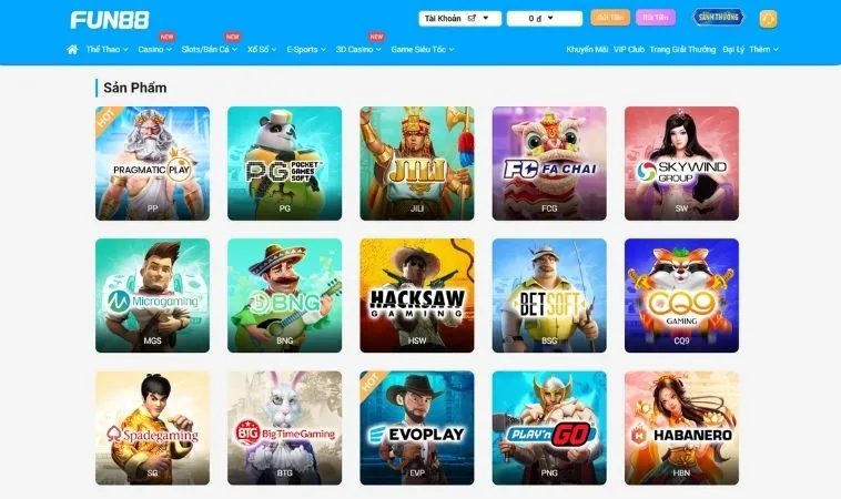 Bất Ngờ Nổ Hũ Tại Fun88 Hé Lộ Top 5 Game Slot Dễ Thắng Nhất Tháng 9 1 Sảnh Nổ Hũ Tại Fun88 hợp tác với nhiều nhà cung cấp game nổ hũ chất lượng